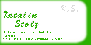 katalin stolz business card